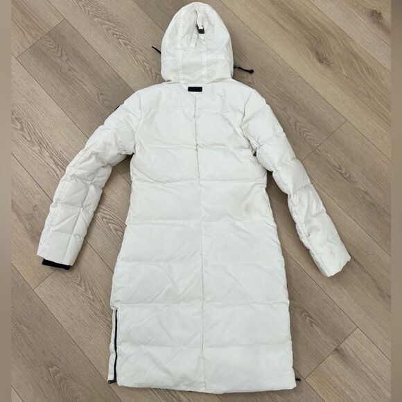 Pajar Canada medium women’s white and black puffer jacket coat - Picture 8 of 9